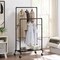 Industrial Loft Style Rolling Garment Rack - Rolling Clothes Organizer